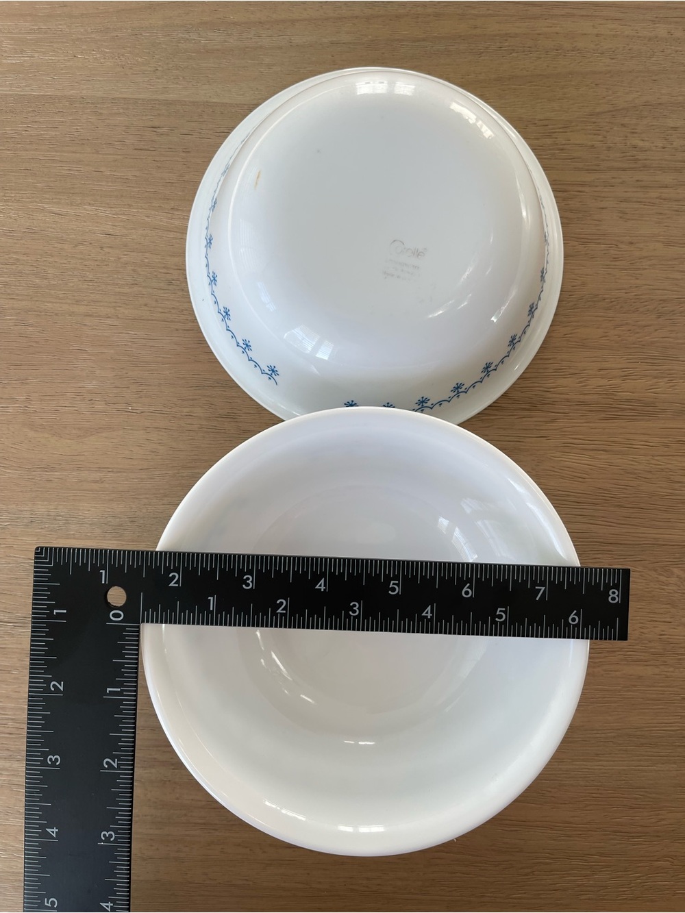 Vintage Corelle Blue Snowflake Garland Cereal Soup Salad Bowl 6.25” Set of 2